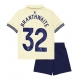 Everton Jarrad Branthwaite #32 Bortedraktsett Barn 2025-26 Kortermet (+ Korte bukser)